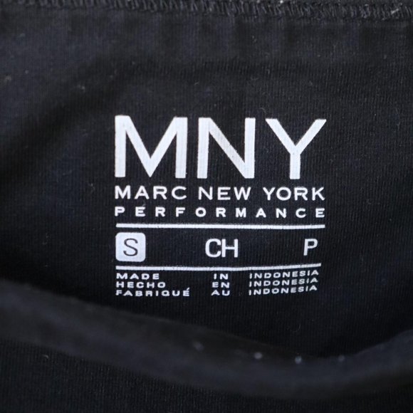 Marc New York black athletic leggings with white stripes - Picture 3 of 3